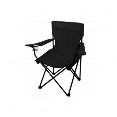 Scaun pliabil gradina, camping, pescuit, negru, max 120 kg, 50x50x80 cm