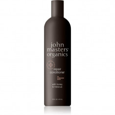 John Masters Organics Honey & Hibiscus Conditioner balsam pentru regenerare pentru par deteriorat 473 ml