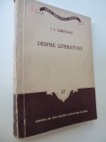 Despre literatura - I. L. Caragiale
