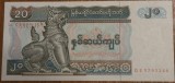 20 kyats Myanmar, UNC
