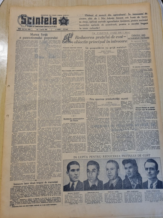 scanteia 7 aprilie 1955-art. petrosani,braila,constanta,raionul rupea,arad