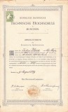 A3097N Kosa Gyula, magyar &aacute;llami vasuti m&eacute;rn&ouml;k, originar din Als&oacute; Torja/Turia, Covasna, lot de 4 acte 1879-1901 M&uuml;nchen, Budapesta și Sf&acirc;ntu Gheorghe