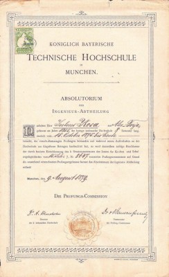 A3097N Kosa Gyula, magyar &amp;aacute;llami vasuti m&amp;eacute;rn&amp;ouml;k, originar din Als&amp;oacute; Torja/Turia, Covasna, lot de 4 acte 1879-1901 M&amp;uuml;nchen, Budapesta și Sf&amp;acirc;ntu Gheorghe foto
