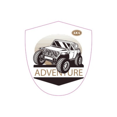 Abtibild &amp;quot;ADVENTURE 4X4&amp;quot;Cod:TAG 006 / T2 Automotive TrustedCars foto