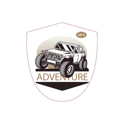 Abtibild &quot;ADVENTURE 4X4&quot;Cod:TAG 006 / T2 Automotive TrustedCars