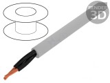 Cablu neecranat JZ-500 2x1,5mm2 Cu gri 300V/500V