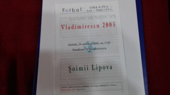 program Vladimirescu - Soimii Lipova