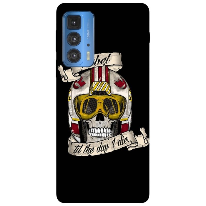 Husa compatibila cu Motorola Edge 20 Lite model Rebel till the day I die, Silicon, TPU, Viceversa