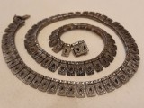 Argint COLIER manpopera EXCEPTIONALA de efect VECHI patina MINUNATA vintage UNIC