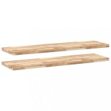 Cumpara ieftin Rafturi plutitoare 2 buc. 140x40x4cm lemn masiv acacia netratat