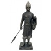 Statuet? Cavaler Medieval cu Cam?a de Zale ?i Suli?? MM646