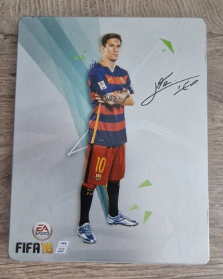 Fifa 16 ediție specială, carcasă metalică semnătură Messi pentru XBOX one foto