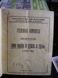 FILOLOGIA ROMANICA. LIMBA ROMANA IN SECOLUL AL XVI-LEA. FONETICA - OVID DENSUSIANU