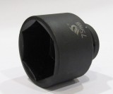 Cheie tubulara impact lunga hexagonala 75 mm