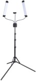 Lampa profesionala LED cu 2 Brate, trepied reglabil 1.9m, cu dimmer si suport telefon,3000-6500K, Oem