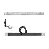 Lampa gabarit auto BestAutoVest 12V/ 24V cu LED dreptunghiulara Portocaliu 237x20x22mm , cu cablu, 1 buc., Rapid