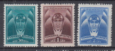 ROMANIA 1932 FONDUL AVIATIEI PILOT SERIE MNH foto