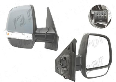 Oglinda exterioara Fiat Doblo (152/263), 01.2010-12.2014 Cargo , Doblo (263), 01.2015- Cargo, Opel Combo, 2015-, Dreapta, reglare manuala; grunduita; foto