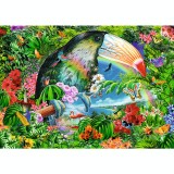 Puzzle 1040 piese - Spiral - Tropical Animals | Trefl