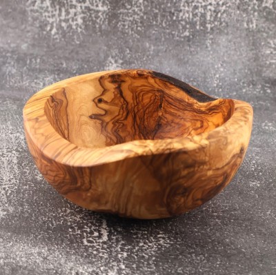 Bol Rustic Din Lemn De Măslin foto