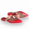 Saboti Mihai Albu din piele naturala Cinderella Stroll, 35 - 41, Rosu