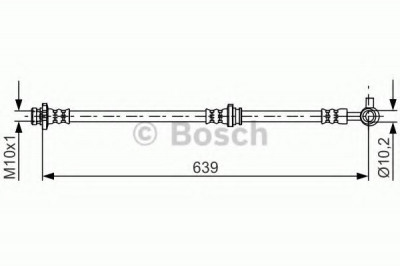 Conducta / cablu frana NISSAN JUKE (F15) (2010 - 2016) BOSCH 1 987 481 697 foto