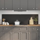 Cumpara ieftin Panou de bucatarie 2 buc. Negru 90 x 50 cm sticla securizata