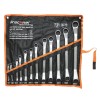 Set chei inelare cotite 12 buc. 6-32mm in husa textila Breckner Germany
