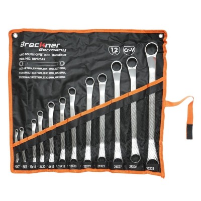 Set chei inelare cotite 12 buc. 6-32mm in husa textila Breckner Germany foto