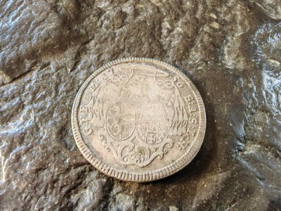 Moneda argint Sigismund, Austria, Ungaria Transilvania, 1756, rara, stare buna foto
