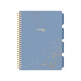 Caiet cu Spirala si Separatoare Strigo Pads Project Book Pastel A4, Matematica, Crem