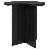 vidaXL Masă laterală Stejar Negru &Oslash; 39 x 38 cm Lemn prelucrat 8001081