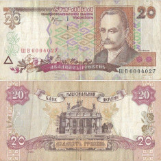 2000, 20 hryven (P-112b) - Ucraina