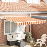 vidaXL Marchiza Automată Retractabilă Galbenă și Portocalie 300x250 cm