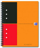 Caiet Cu Spirala A5+, Oxford Int. Activebook, 80 File-80g/mp, Scribzee, 10 Perf, Coperta Pp-dictando