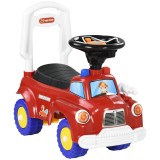 Masina de Jucarie Camion Pompieri AIYAPLAY Ride-On pentru Copii 18-36 Luni, Rosu, Actiune Manuala, Siguranta