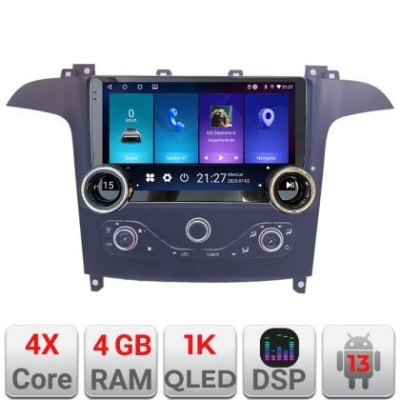 Navigatie Ford S-max 2006-2014 Edotec Incell 1K 10.5 inch 4+64 carplay android auto radio internet KIT-smax-navi+EDT-E211-RK CarStore Technology foto