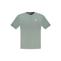 Tricou barbati, cu mini logo brodat, Regular fit, Verde, S