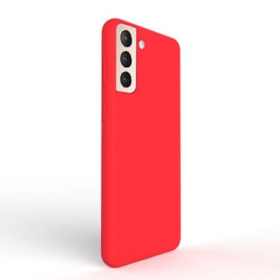Husa Samsung S21 g991 5G Silicon Matte Rosu foto