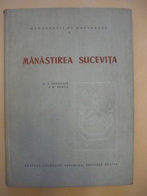 MUSICESCU / BERZA - MANASTIREA SUCEVITA - 1958 foto