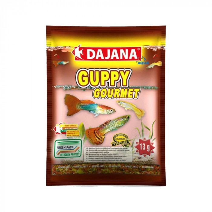 Guppy Gourmet Fulgi 80 ml Plic DP003S