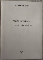 CONSTANTIN MICHAEL-TITUS: PAGINI ROMANESTI (PRIVIRI DIN AFARA) [LONDON, 1983] foto