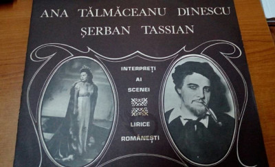 AS - INTERPRETI AI SCENEI LIRICE ROMANESTI ANA TALMACEANU, SERBAN TASSIAN VINIL foto