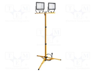 Lampă de lucru Goobay 6500K IP65 8500lm 2x50W 2,5m foto