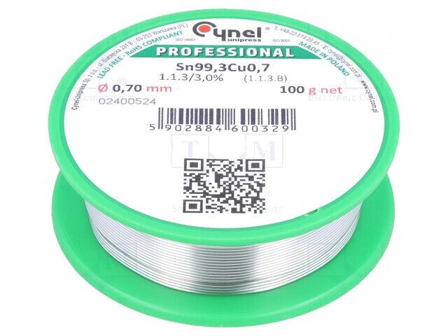 S&acirc;rmă de Lipit fără Plumb 0,7mm 100g