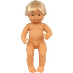 Papusa Bebelus european baiat Miniland 38 cm