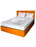 Set Saltea ortopedica, Pegas Comfort Flex 160x200x20cm, fermitate tare, cu spuma poliuretanica, Saltsib plus 2 perne matlasate, 50x70 cm, husa hipoale, Din Poliuretan