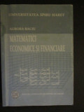 Matematici economice si financiare