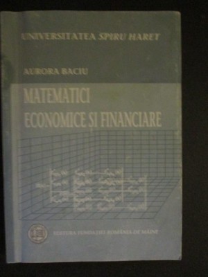 Matematici economice si financiare foto
