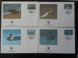 Turkmekistan-WWF,FDC foci-set complet